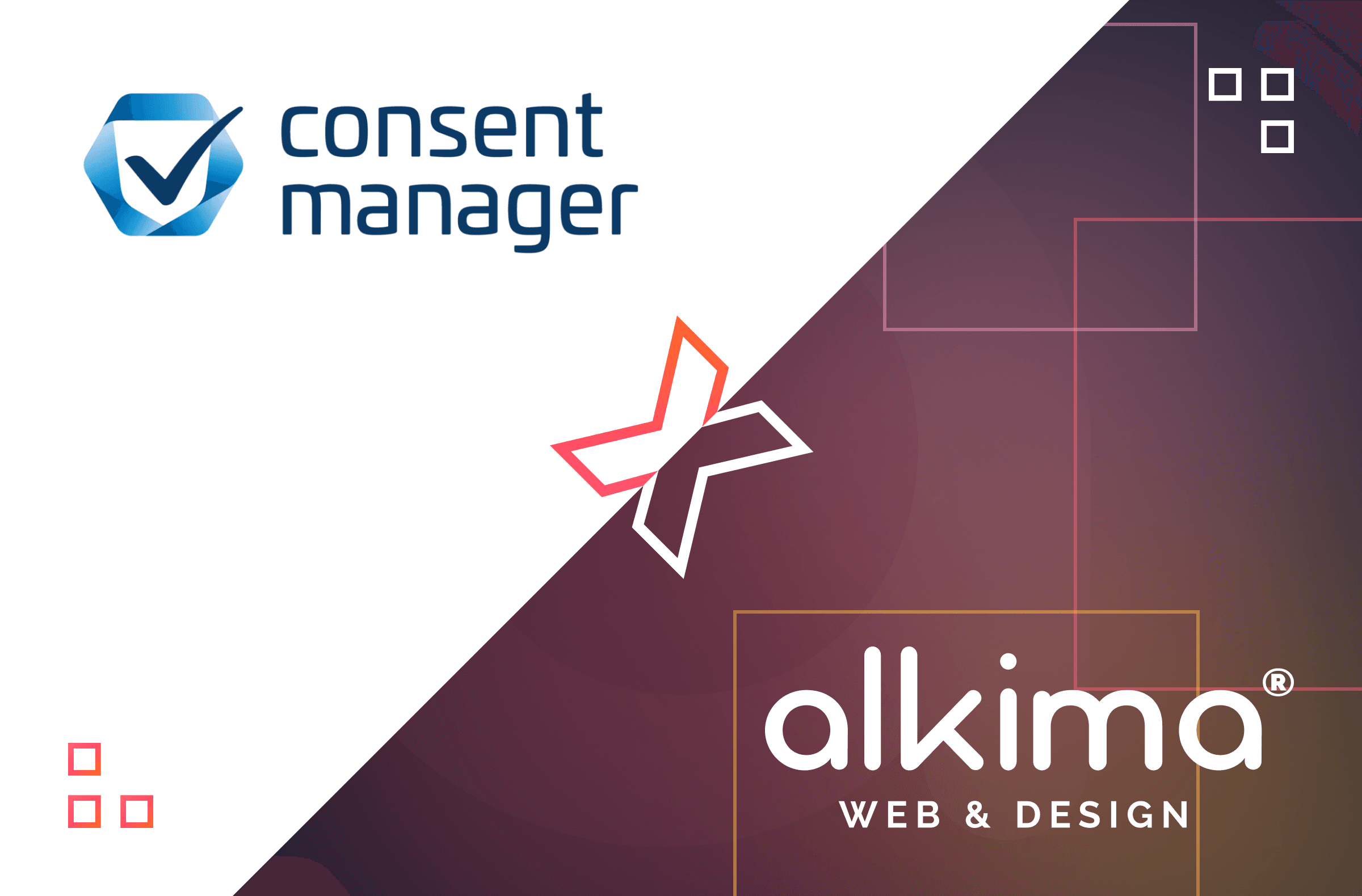 Partnerschaft von alkima WEB & DESIGN ® und consentmanager (Titelbild)