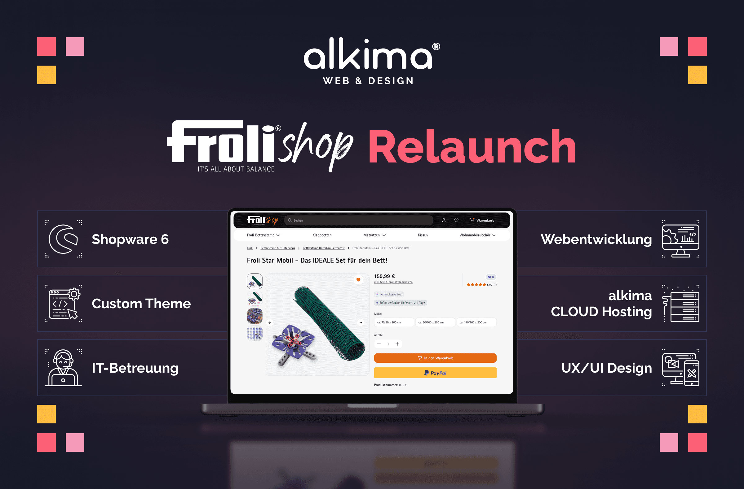 Relaunch: Neuer Onlineshop für froli.com/shop (Cover Image)
