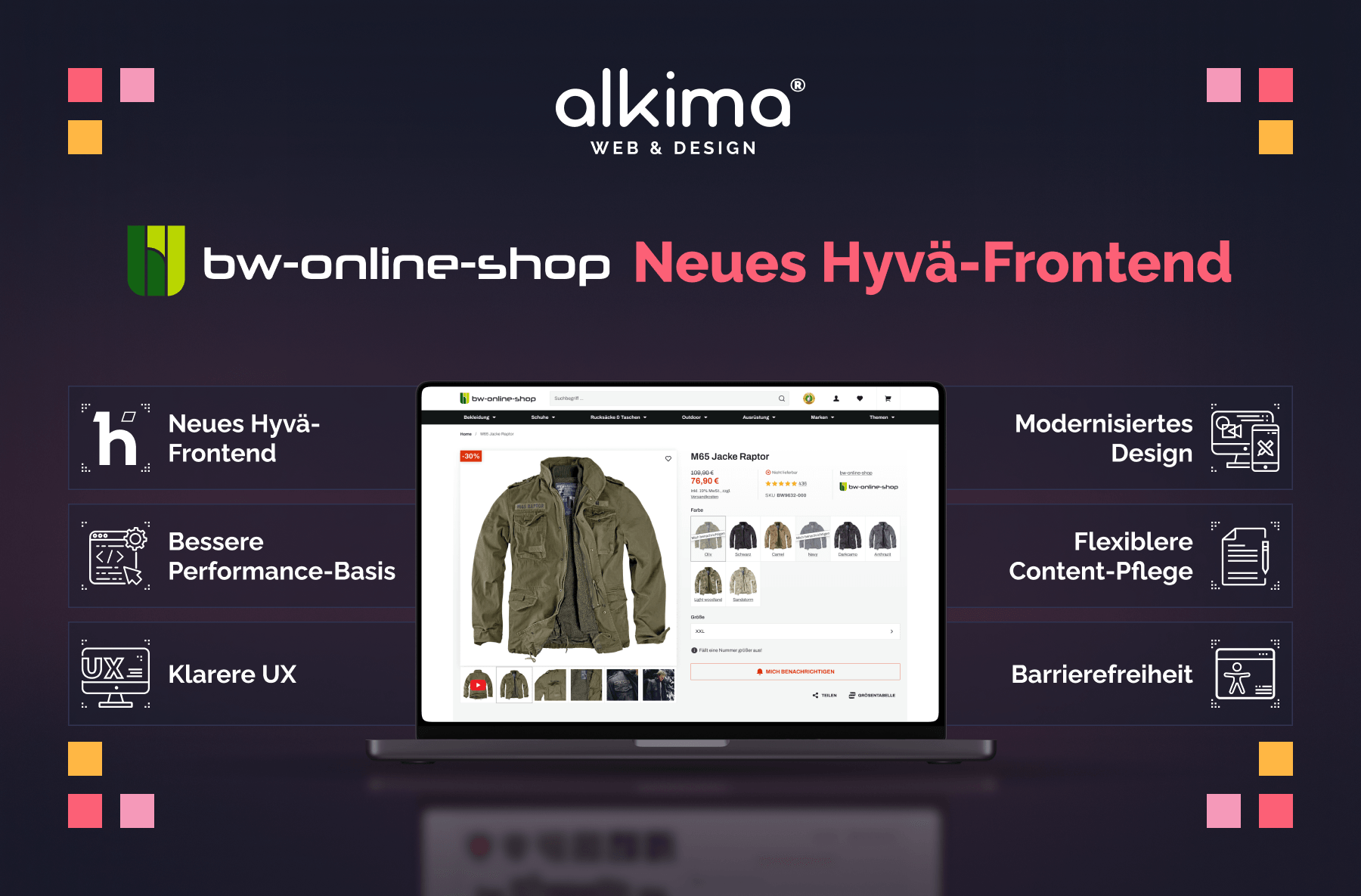 Neues Hyvä-Frontend für den bw-online-shop