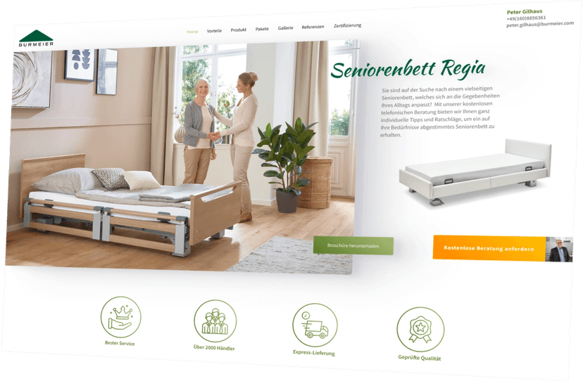 Burmeier Regia Landingpage