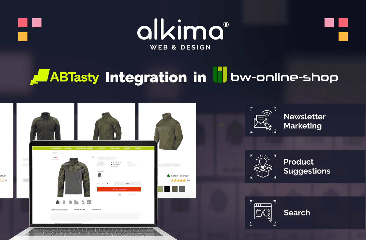 Ki-Suche und Produktempfehlungen im bw-online-shop - Integrationsdetails und -Ergebnisse