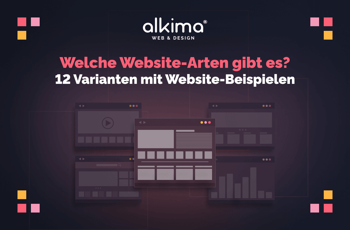Welche Website-Arten gibt es? 12 Varianten