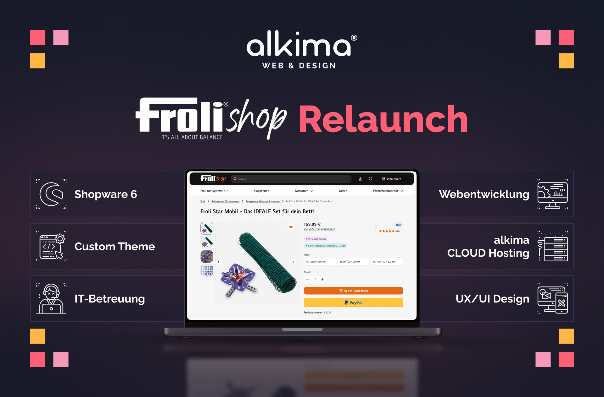 Relaunch: Neuer Onlineshop für froli.com/shop (Cover Image)