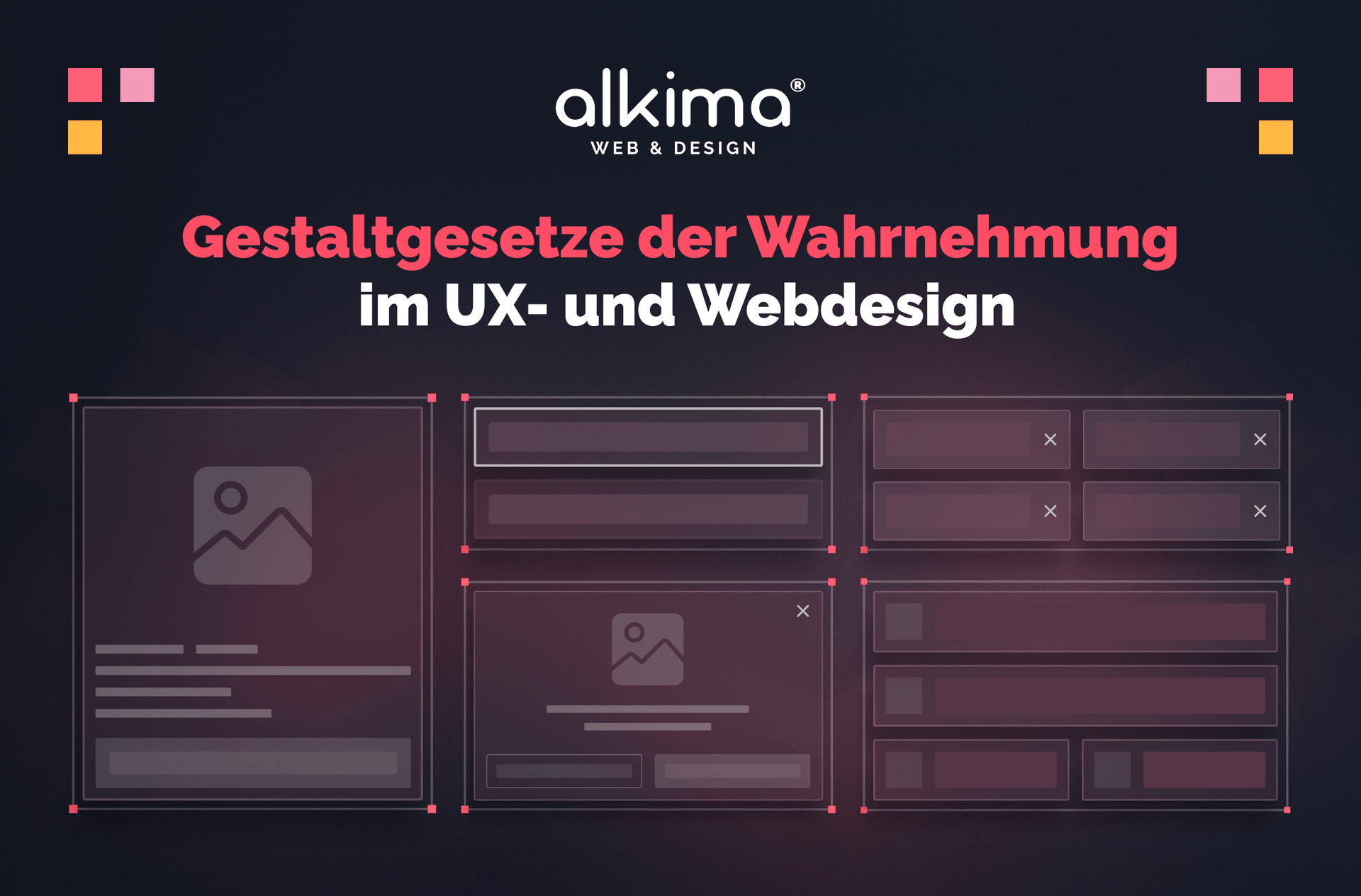 Gestaltgesetze der Wahrnehmung im UX-Design und Webdesign (Cover Image)